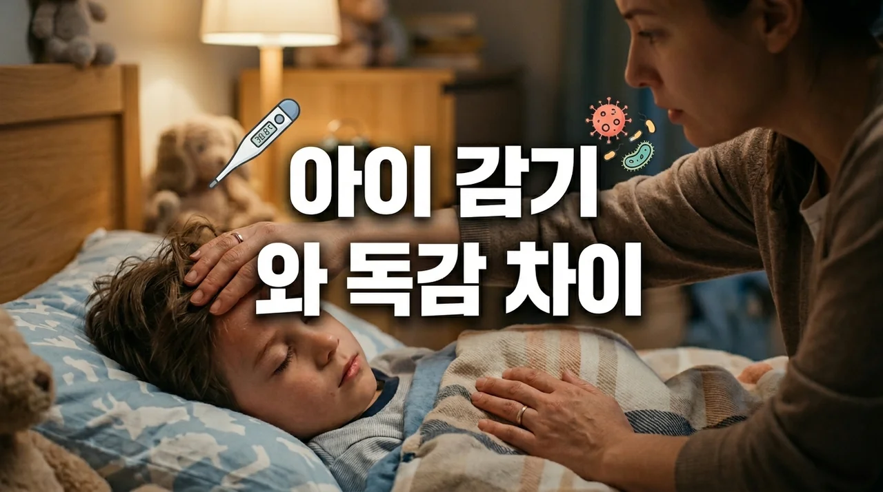 아이 감기 vs 독감 차이: 증상부터 예방까지, 부모님 필독 가이드