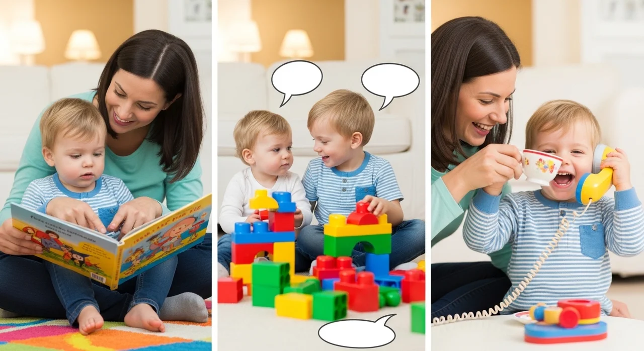 늦을 때 대처법: 집에서 아이의 언어 발달을 촉진하는 방법