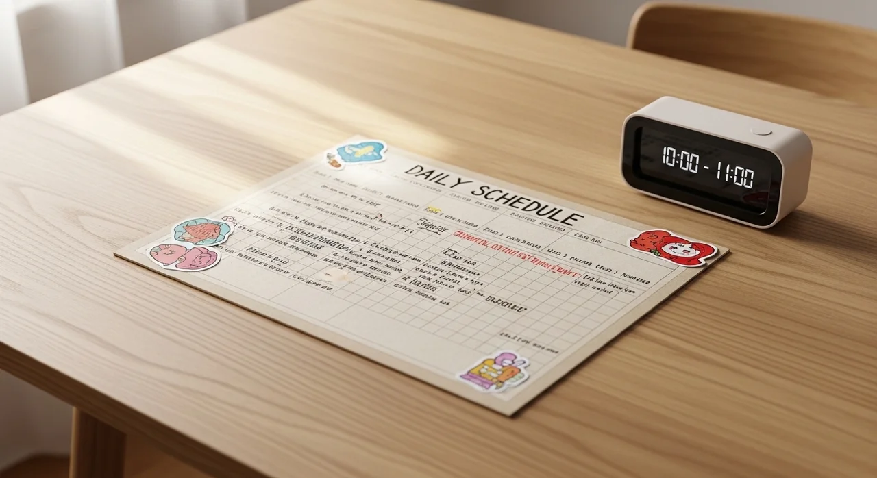 현실적인 퇴근 후 1시간 루틴 타임테이블