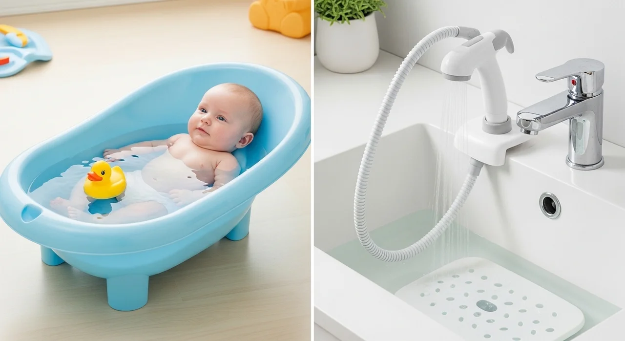 욕조 방식 vs 아기 비데, 어떤 게 더 편할까?