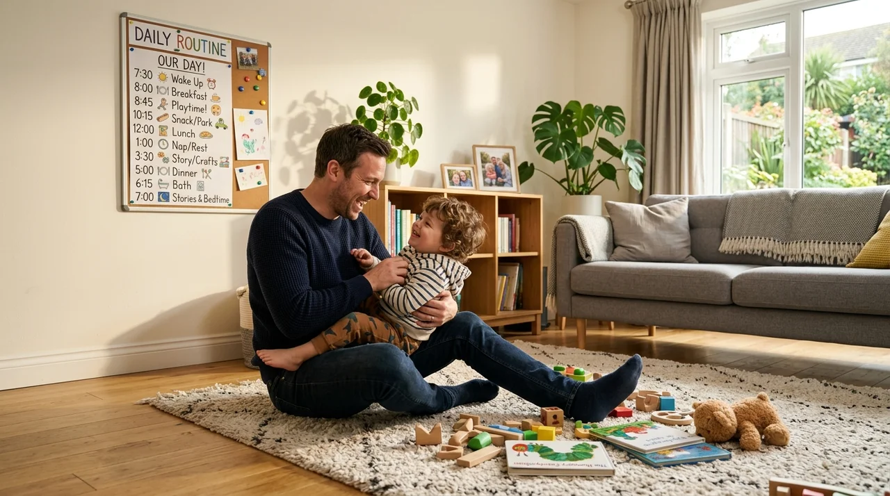아빠 혼자 아이 돌보기 현실 가이드: 시간대별 하루 루틴 완벽 정리