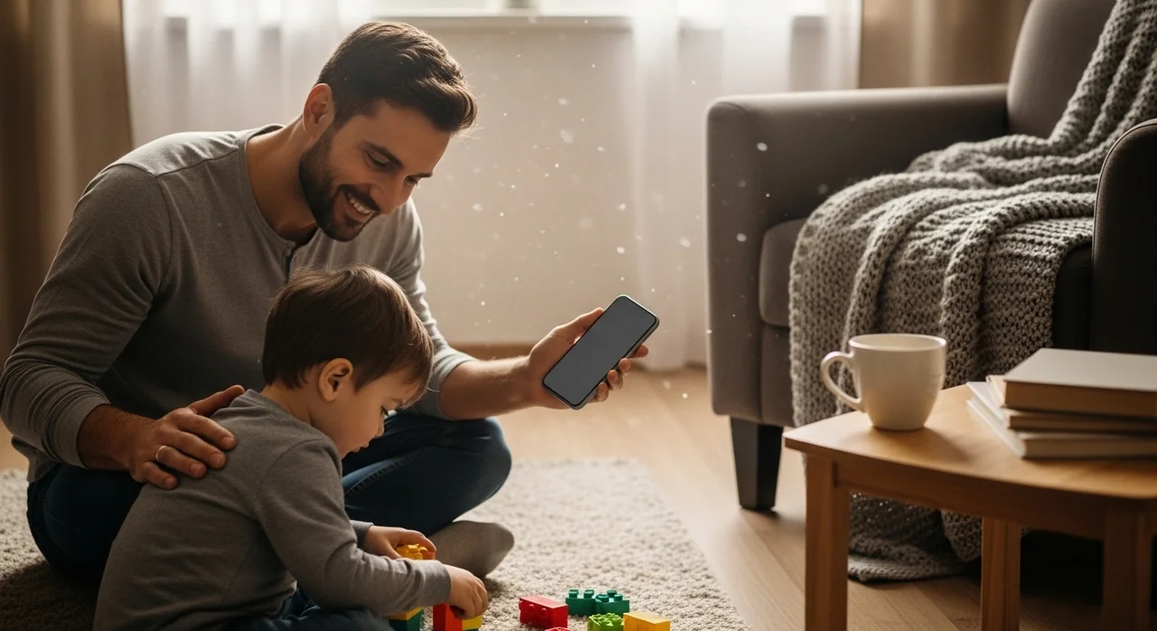 아빠 육아 중 스마트폰 사용, 이정도면 괜찮아요!