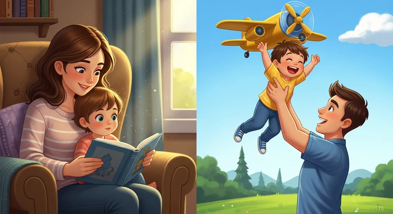 엄마와 아빠의 놀이 스타일 차이 분석