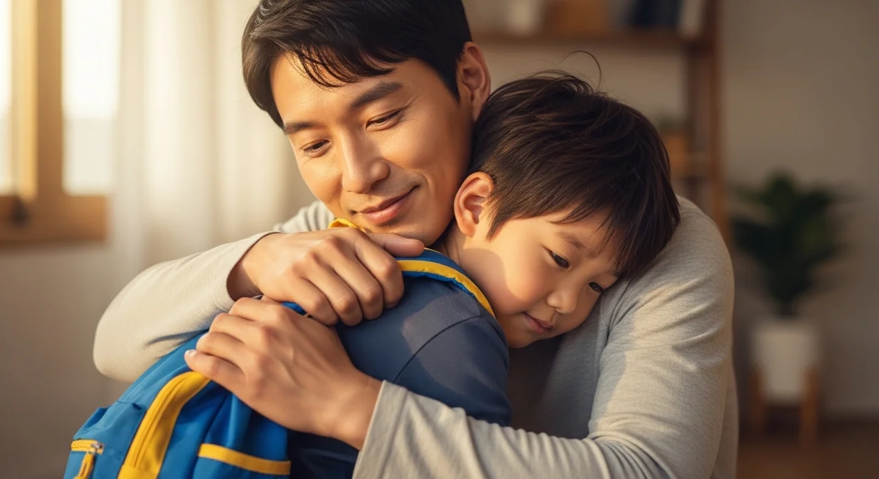 설레는 첫 등교, 아빠가 든든한 버팀목이 되어주세요