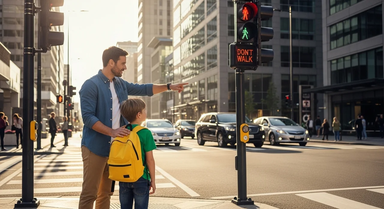 안전한 등하굣길을 위한 아빠의 실전 교육
