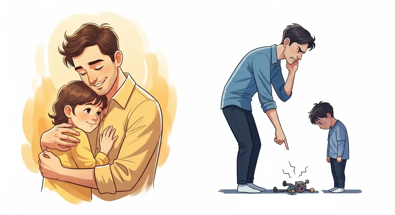 칭찬하는 아빠 vs 비난하는 아빠, 아이의 미래는?