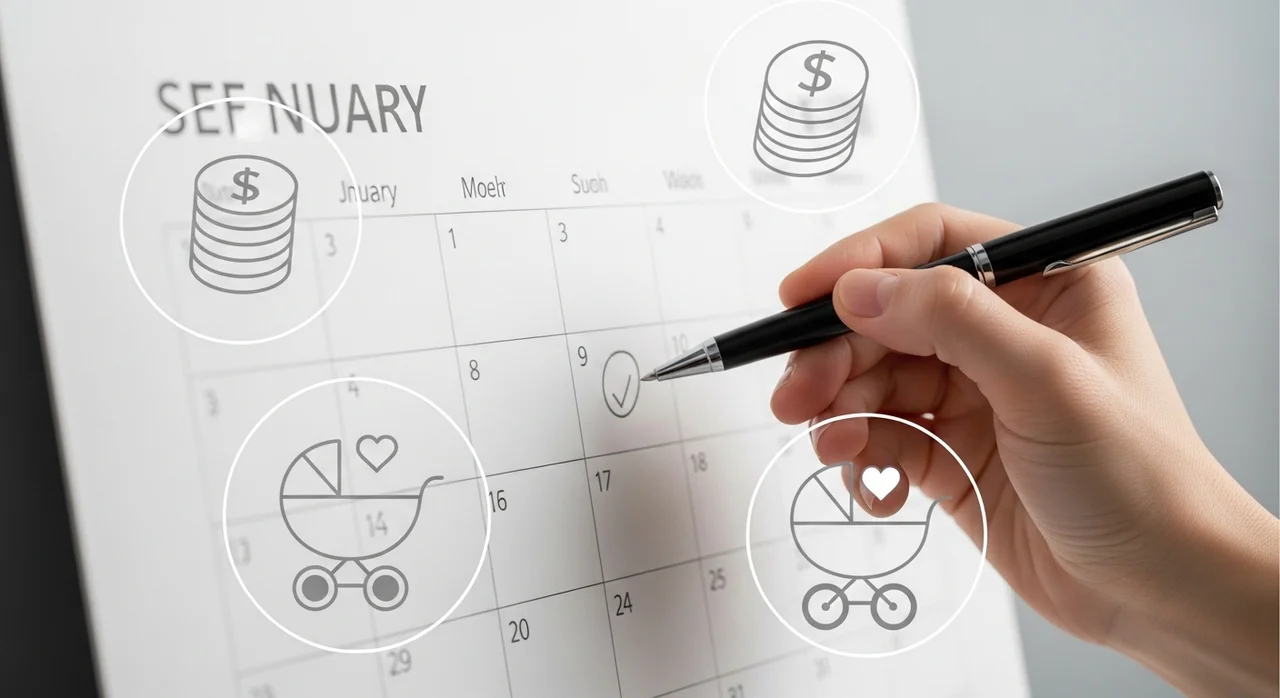 한눈에 보는 월별 육아비용 구성 항목