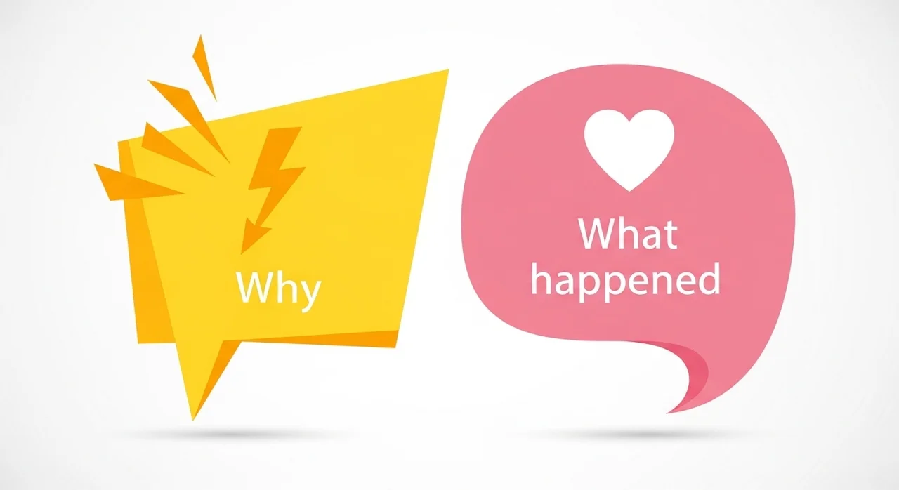 비난의 언어 '왜' vs 공감의 언어 '무슨 일'