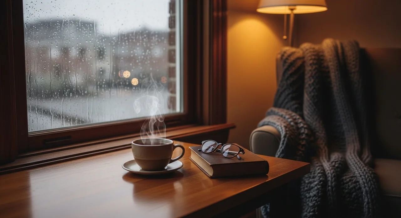 비 내리는 풍경에 아이의 마음을 담아보세요