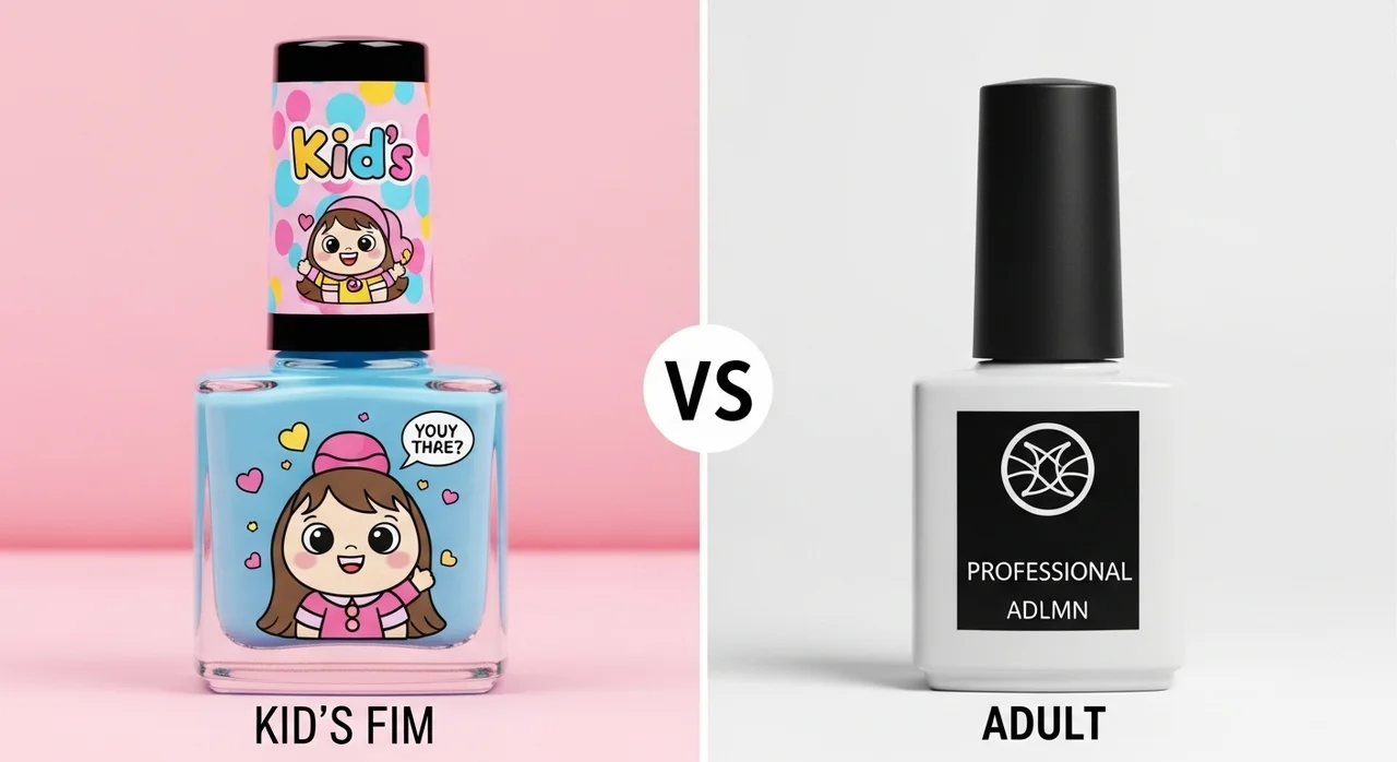 어른용 vs 아이용 매니큐어, 무엇이 다른가요?
