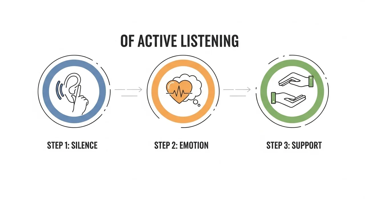 아빠가 반드시 지켜야 할 경청의 3단계 가이드