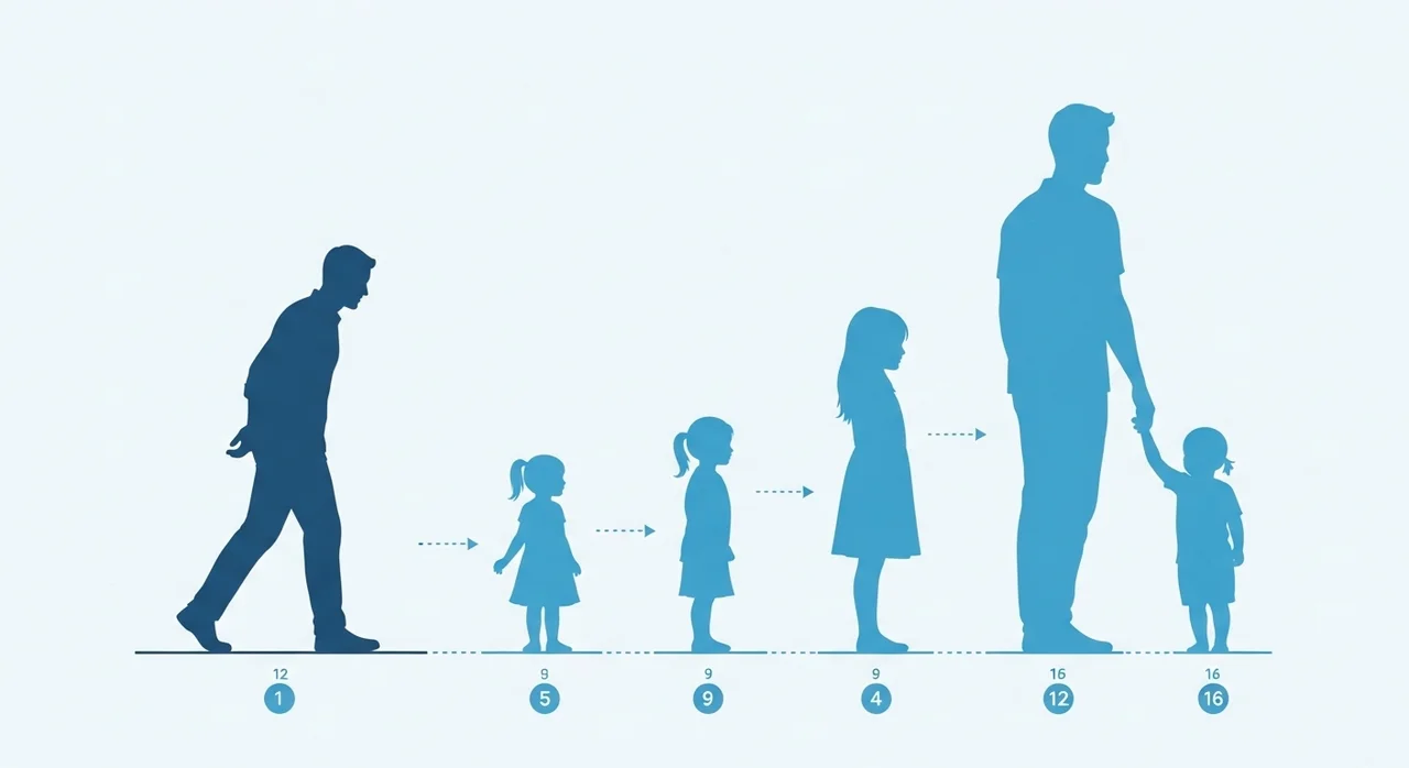 성장 단계별 아빠의 역할과 권장 거리
