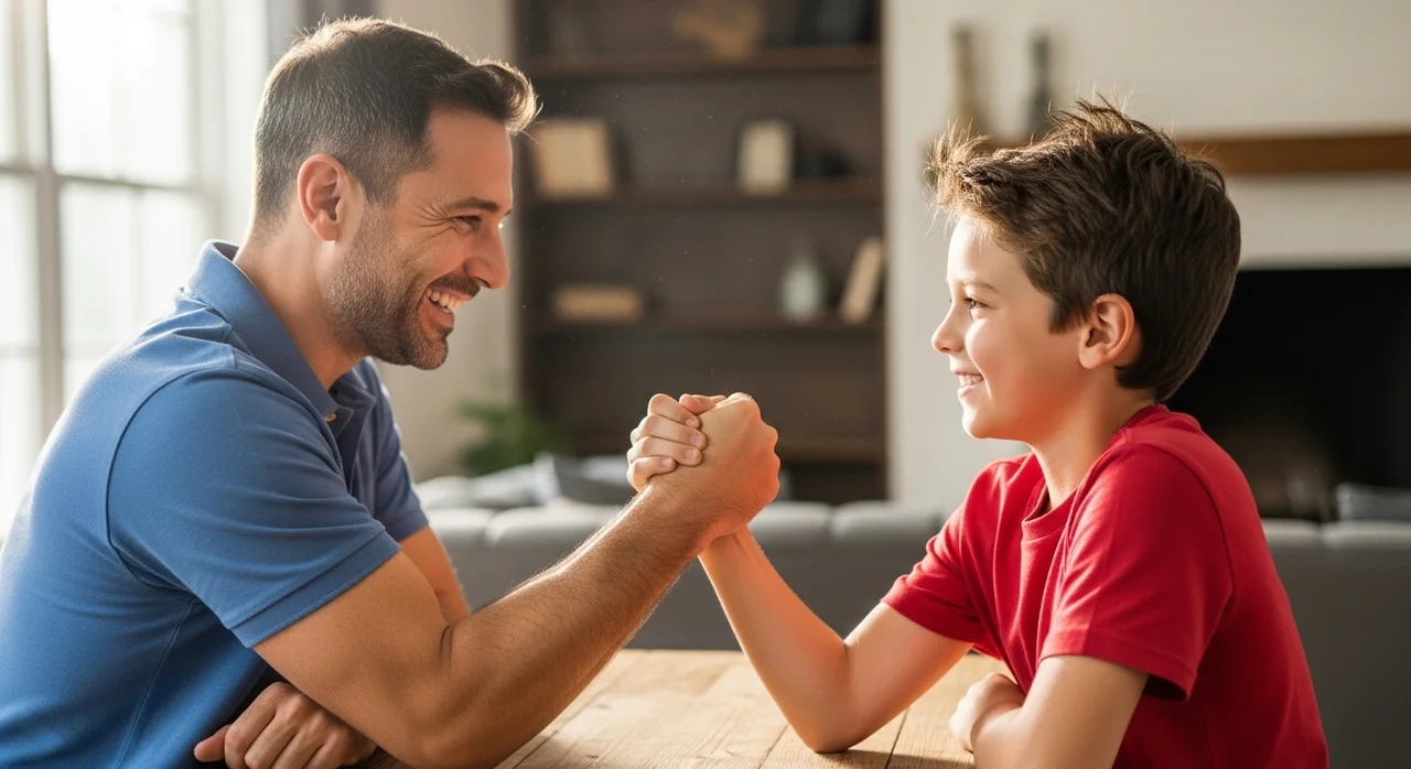 아빠와 아들의 진검승부, 무조건 져주는 것이 정답일까요?