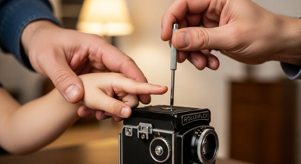 아빠와 아들의 유대감을 높이는 기계 분해 놀이의 시작