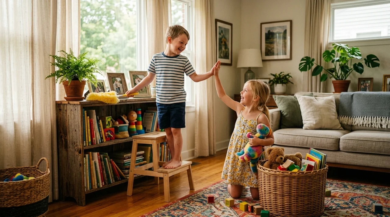남매 집안일 분담, 싸움 대신 협동의 즐거움을 가르치는 5가지 비결