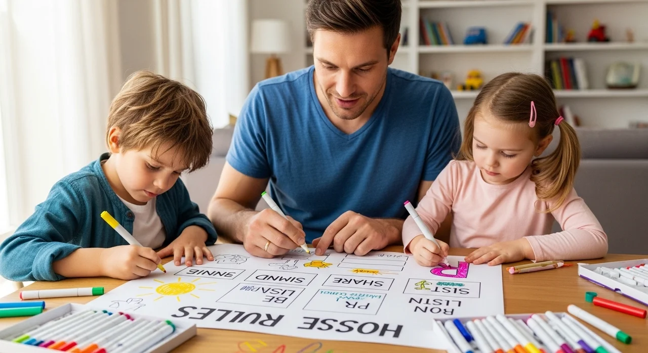 공간 존중을 위한 아빠의 매너 교육