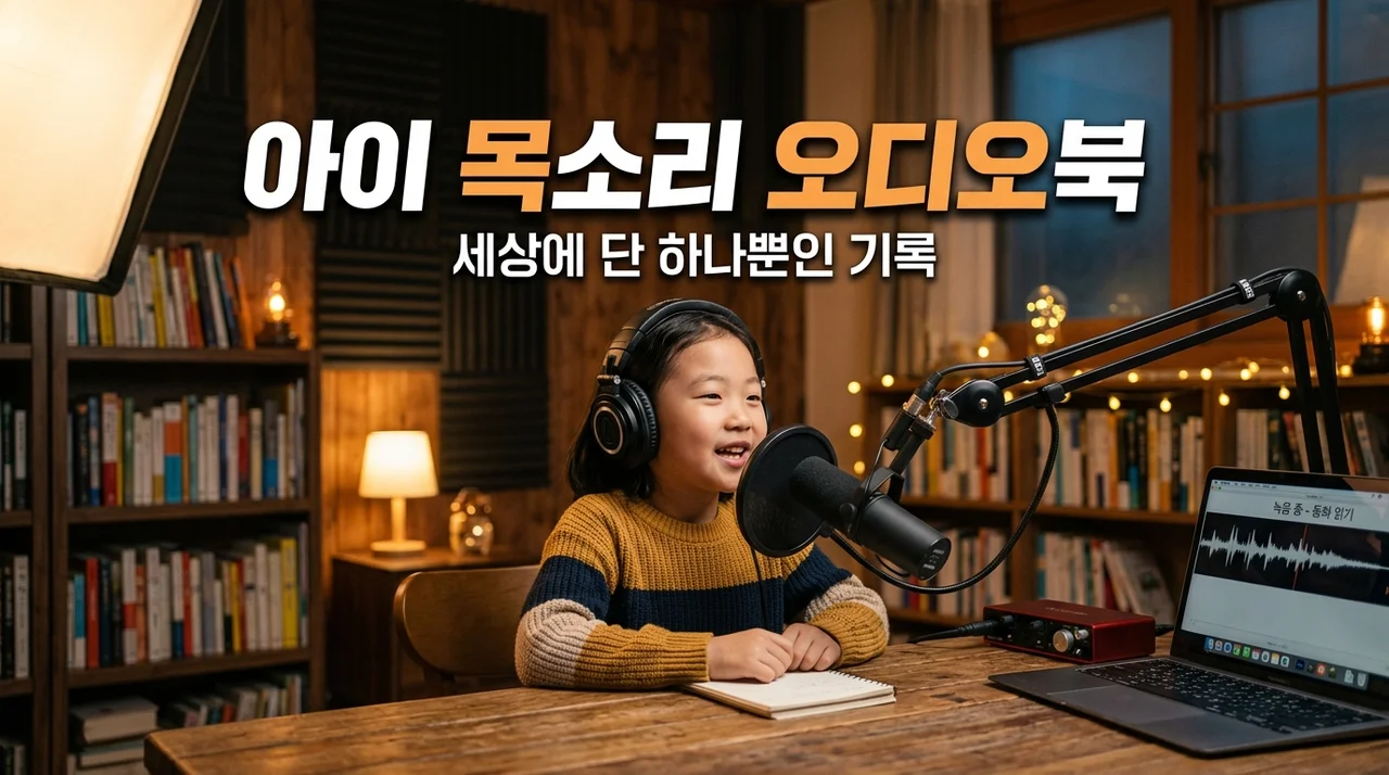 우리 가족 오디오북 만들기, 아이 목소리 녹음부터 제작까지 완벽 가이드