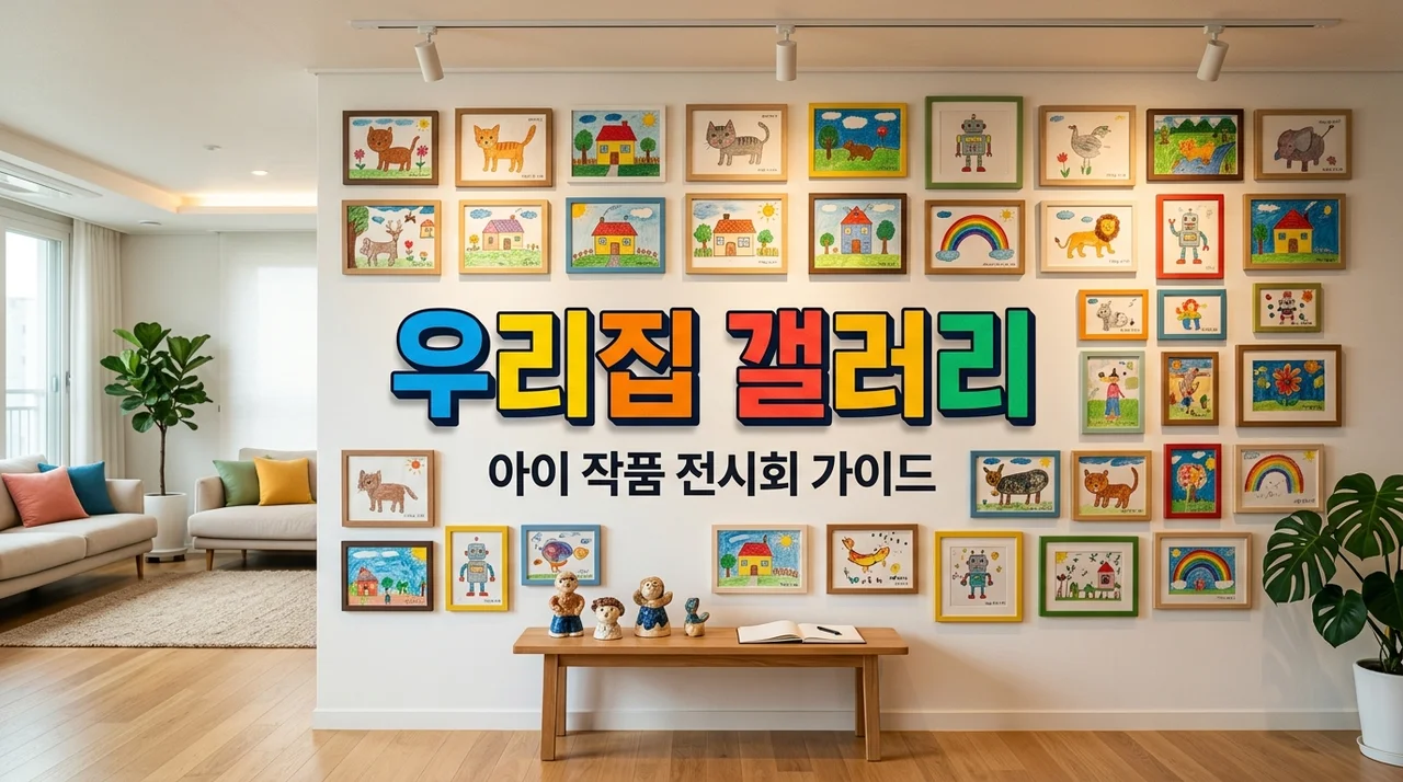 아이 작품 전시회 열기: 우리 집 거실을 갤러리로 바꾸는 5단계 가이드