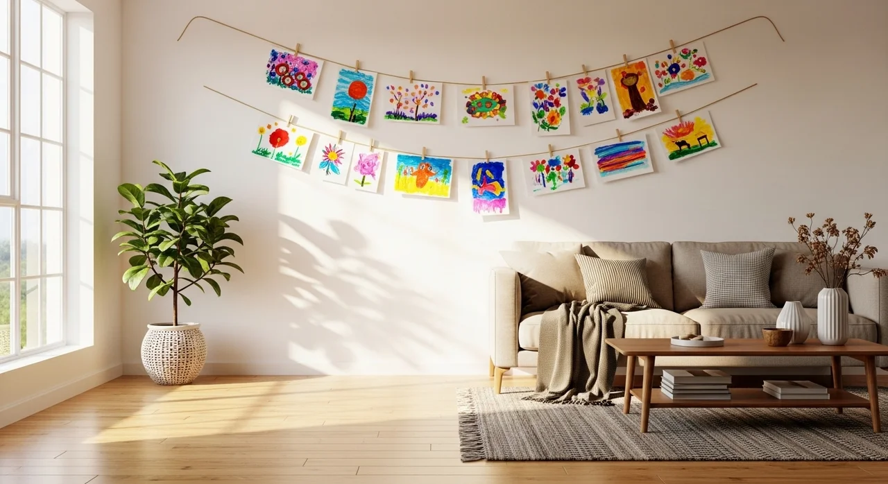 거실이 훌륭한 갤러리로 변신합니다!