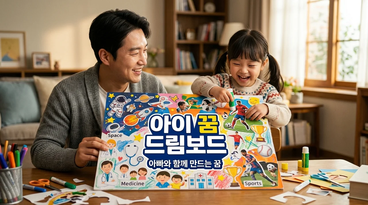 아이의 꿈을 시각화하는 드림 보드 만들기! 아빠와 함께하는 교육 가이드