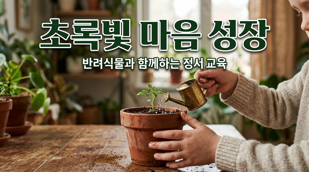 반려식물 키우기 효과: 아이 정서 발달과 책임감을 배우는 5가지 방법
