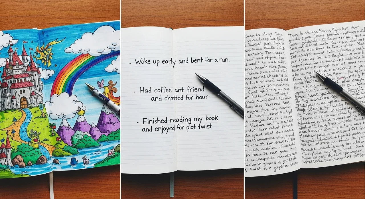 우리 아이 발달 단계에 맞는 일기 유형 비교