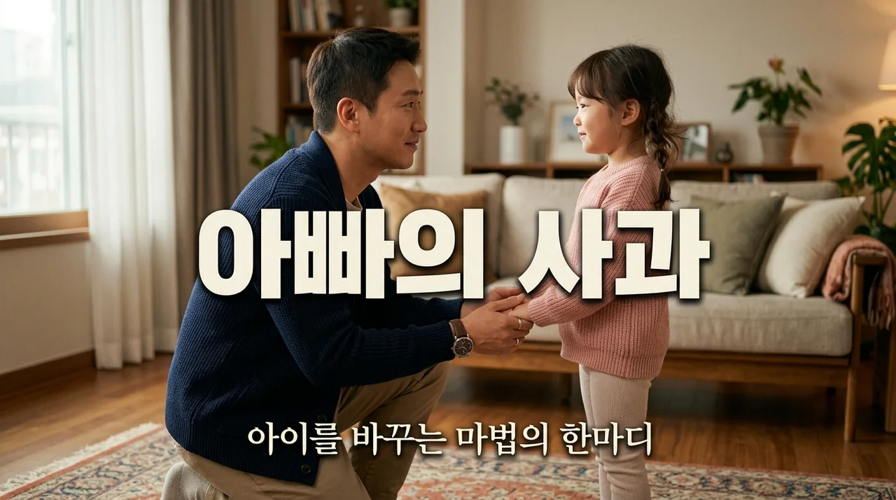 아빠가 미안해라는 말이 아이에게 주는 정서적 안정과 자존감의 비밀