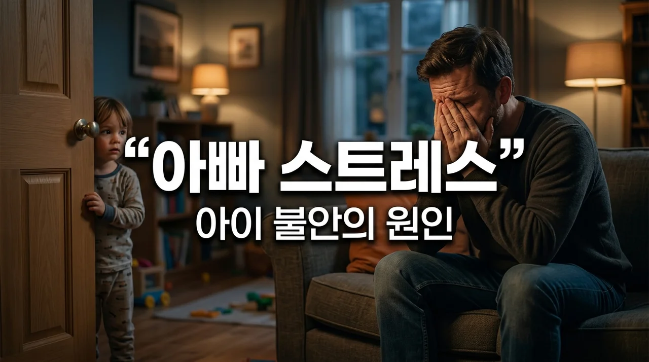 아빠의 스트레스 지수, 아이 불안도의 결정적 원인? 해결 방법 5가지