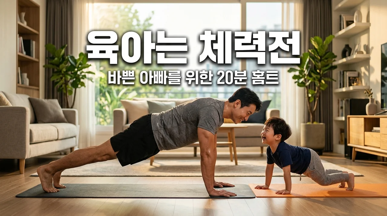 아빠 체력이 육아의 질! 바쁜 아빠를 위한 20분 고효율 홈트레이닝
