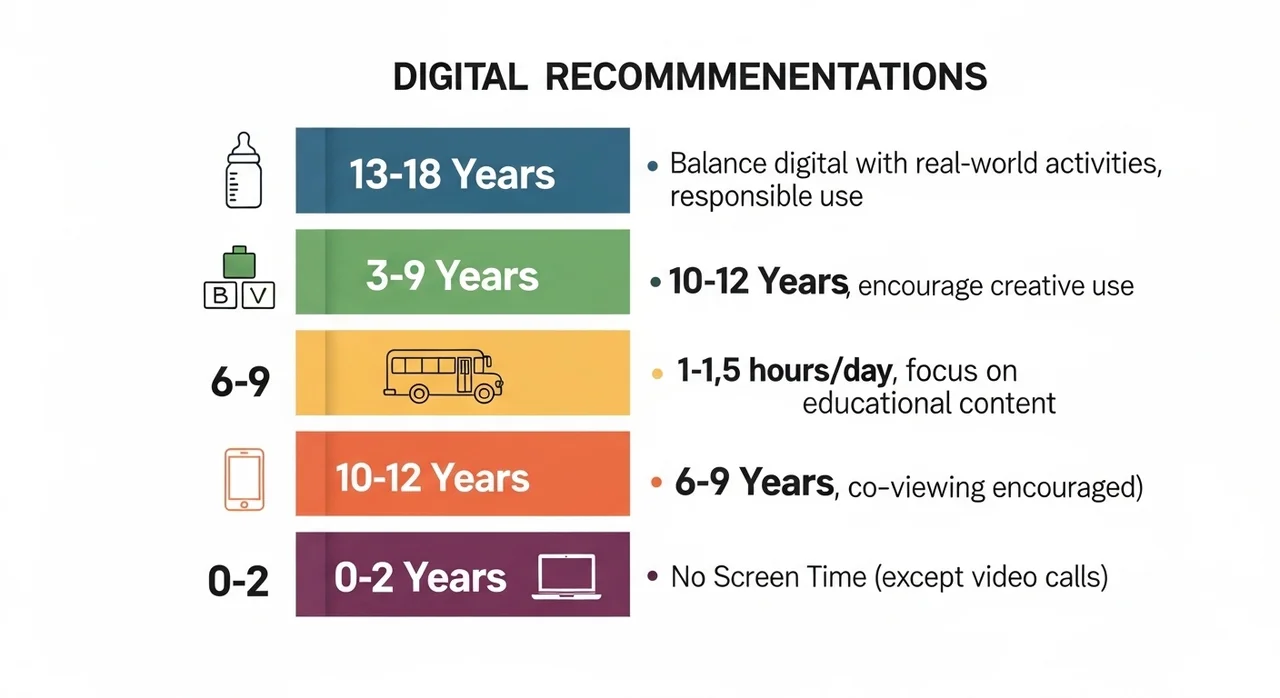 연령별 디지털 기기 사용 권장 가이드