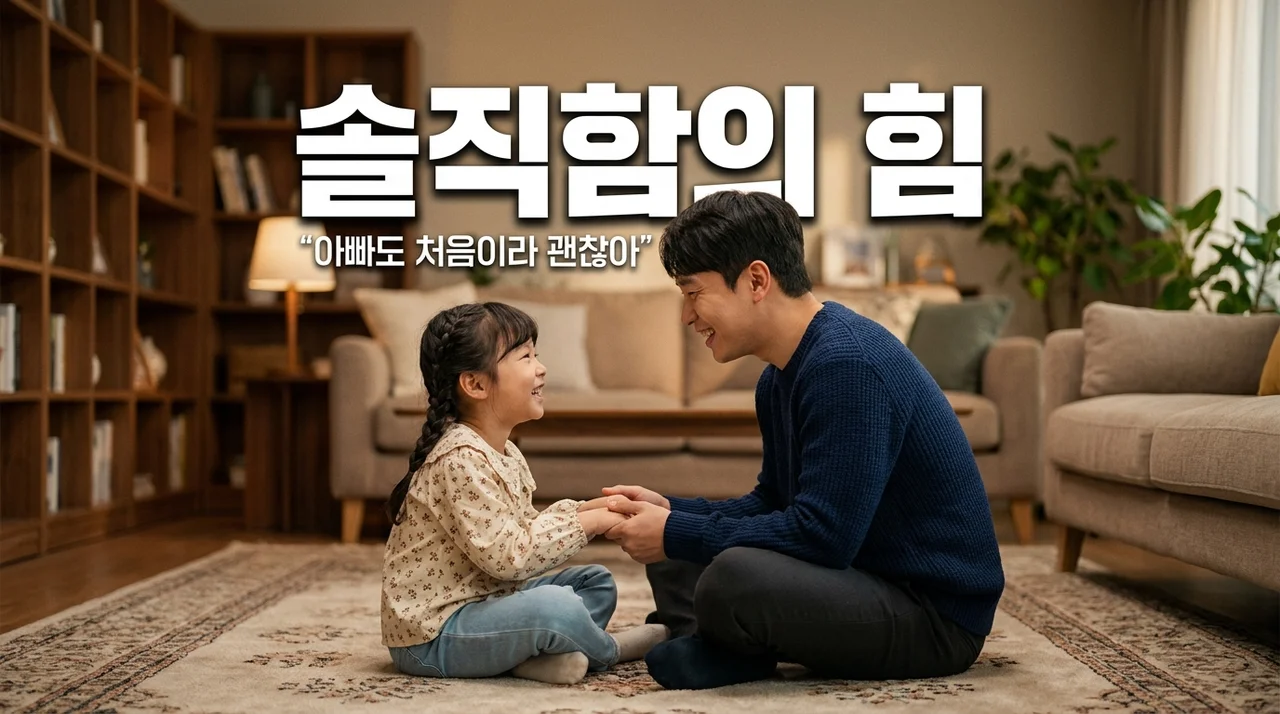 아빠도 처음이라 그래, 솔직함이 아이의 정서 지능을 높이는 교육적 힘