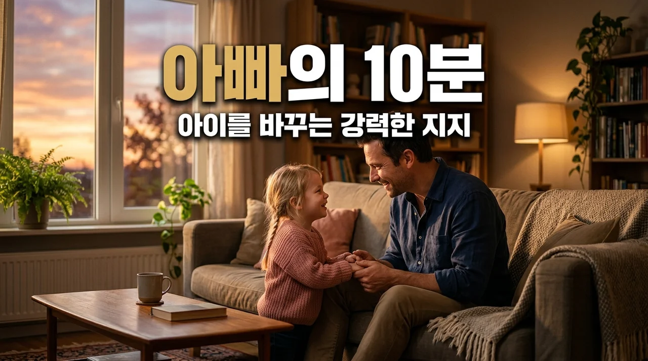 퇴근 후 10분 아빠만이 줄 수 있는 강력한 정서적 지지, 아이를 바꿉니다