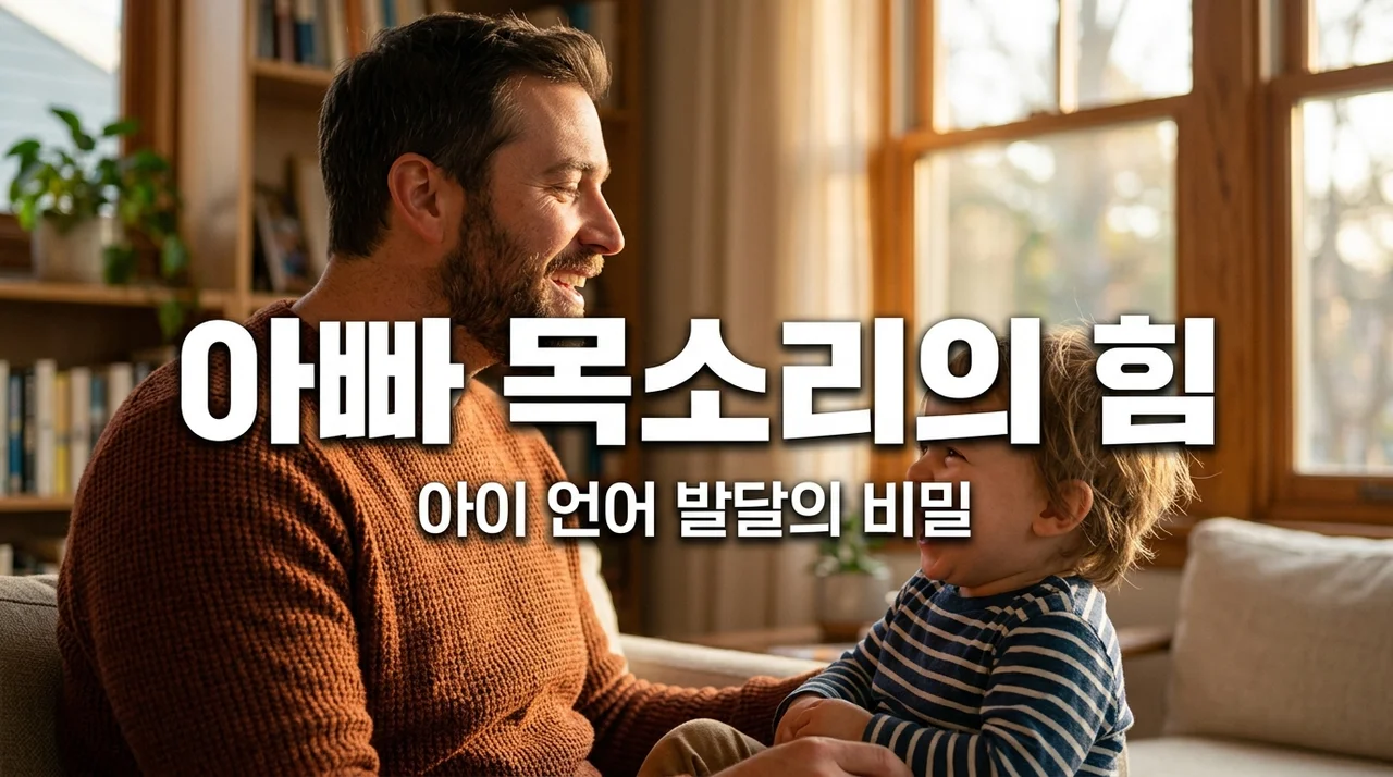 아빠의 낮은 목소리가 아이 언어 발달에 미치는 놀라운 효과 3가지