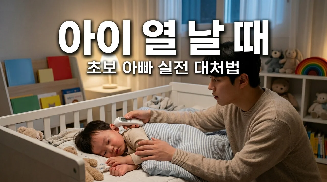 초보 아빠 필독! 아이 갑작스러운 열 대처법 및 해열제 교차복용 가이드