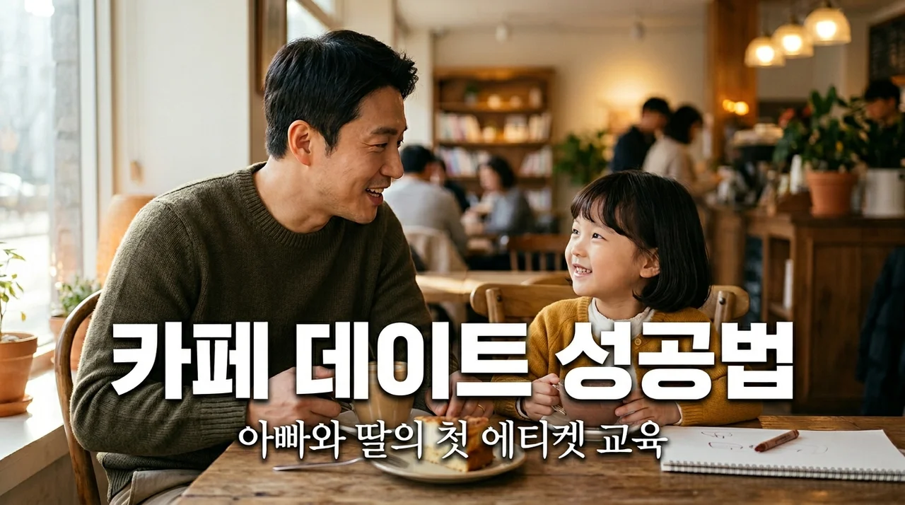 아빠와 딸의 첫 번째 카페 데이트, 센스 있는 에티켓 교육 가이드