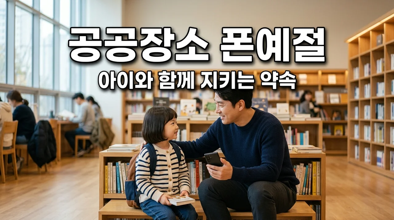 아빠가 알려주는 공공장소 스마트폰 예절, 아이와 함께 지키는 5가지 원칙