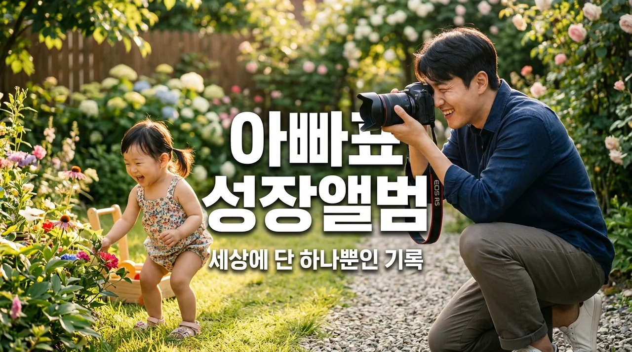 아빠의 취미, 사진으로 기록하는 특별한 아이 성장 앨범 제작 가이드