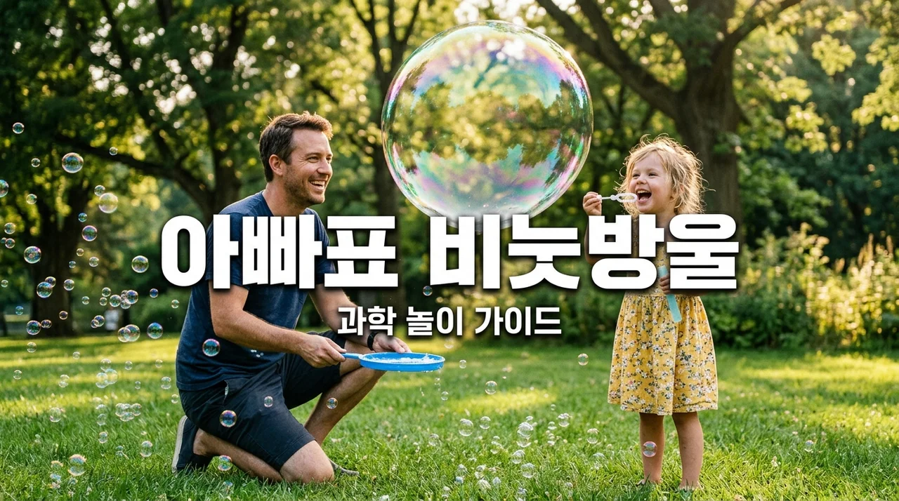 아빠표 비눗방울 놀이! 과학적 호기심을 깨우는 5가지 교육 팁