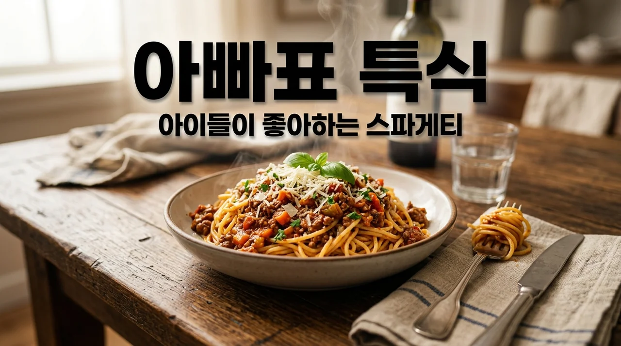 아빠표 주말 특식! 아이들이 엄지척하는 스파게티 레시피 비법