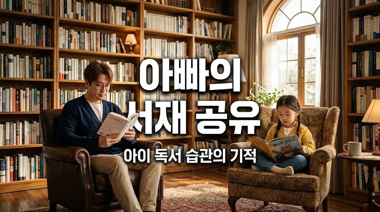 아빠의 서재를 아이와 공유하며 만든 기적 같은 독서 습관 꿀팁