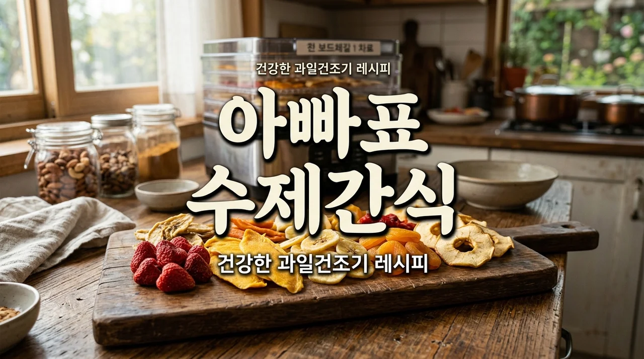 아빠표 수제 간식 만들기! 과일 건조기로 건강한 주전부리 뚝딱 완성