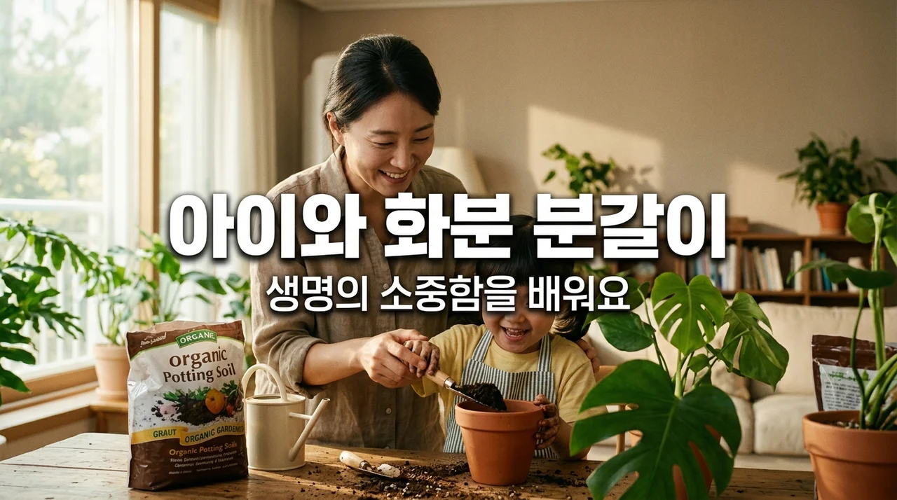 아이와 함께하는 화분 분갈이, 생명의 소중함을 배우는 5단계 가이드