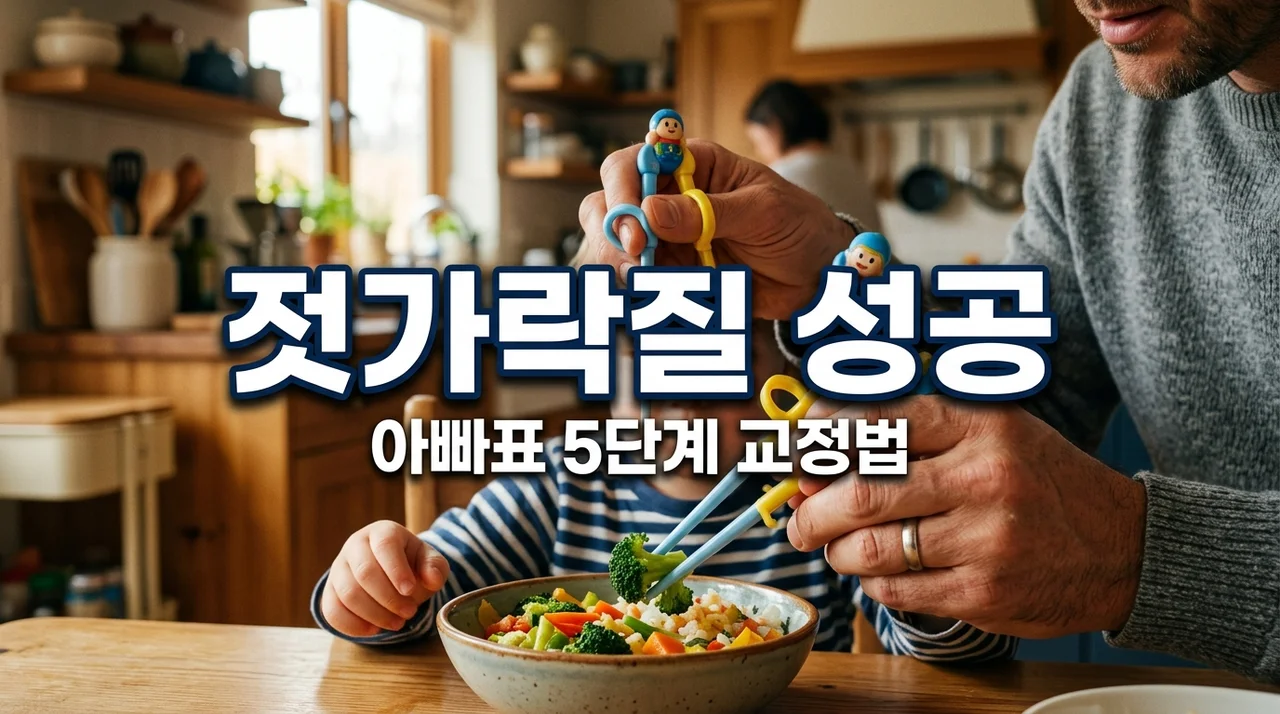 아이 젓가락질 연습, 아빠가 가르치는 5단계 맞춤형 교정법 노하우