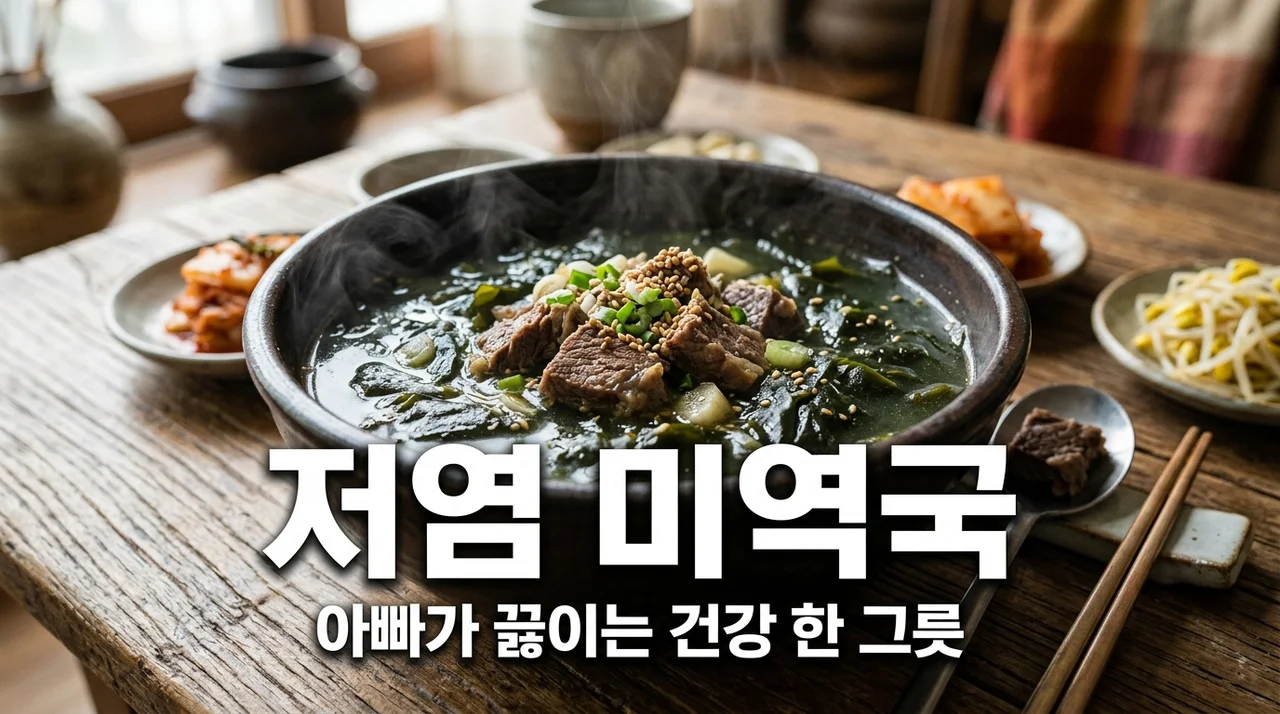 아빠표 저염식 미역국 레시피, 아이가 잘 먹는 비결 3가지