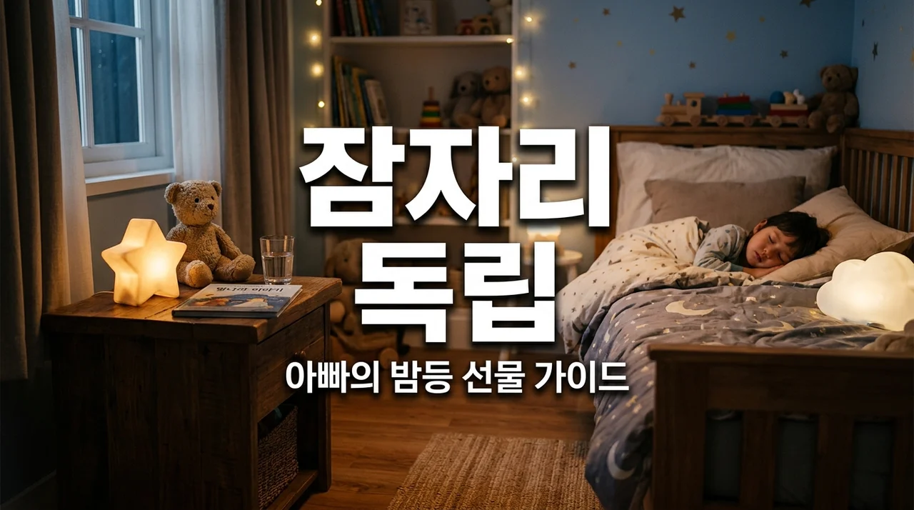 아이 잠자리 독립 성공 비결, 아빠가 고른 밤등 선물과 3단계 꿀팁