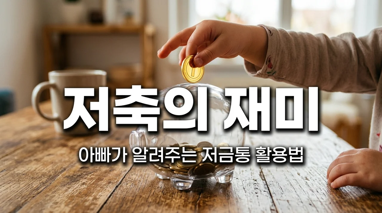 아빠가 가르치는 동전 저금통 활용법! 우리 아이 저축의 재미를 깨우는 비결