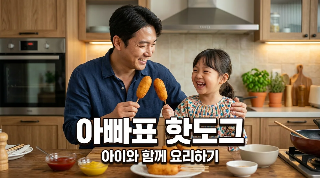 아빠표 주말 간식 핫도그 만들기, 아이와 함께하는 15분 레시피