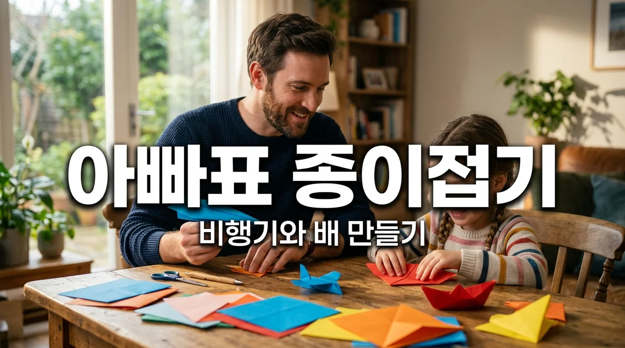 아빠표 색종이 접기! 잘 날아가는 비행기와 배 접기 놀이 가이드