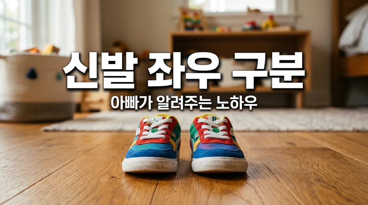 아이 신발 좌우 구분, 아빠가 전수하는 5분 완성 꿀팁 노하우