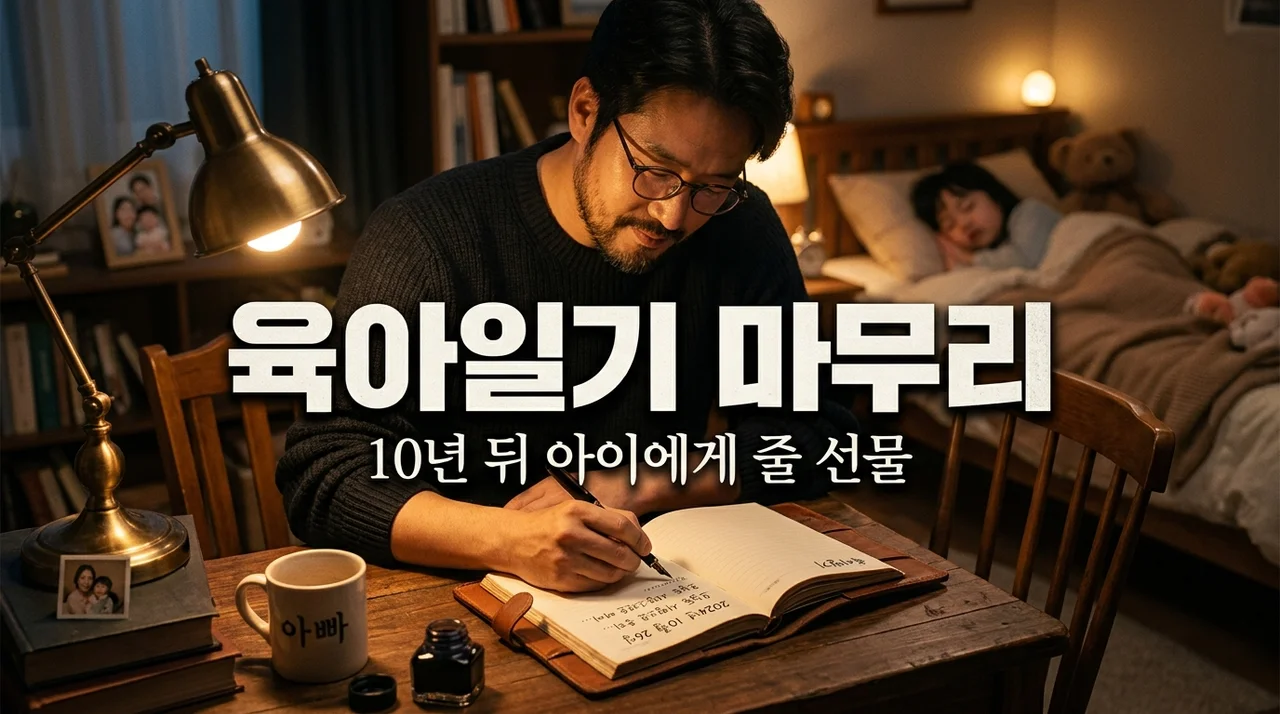 십 년 후 아이에게 보여줄 아빠의 육아 일기 마무리: 감동적인 마지막 편지 작성법